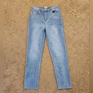 Abound Classic Mom Jeans In Blue Faded Vintage Wash Color, Size 30